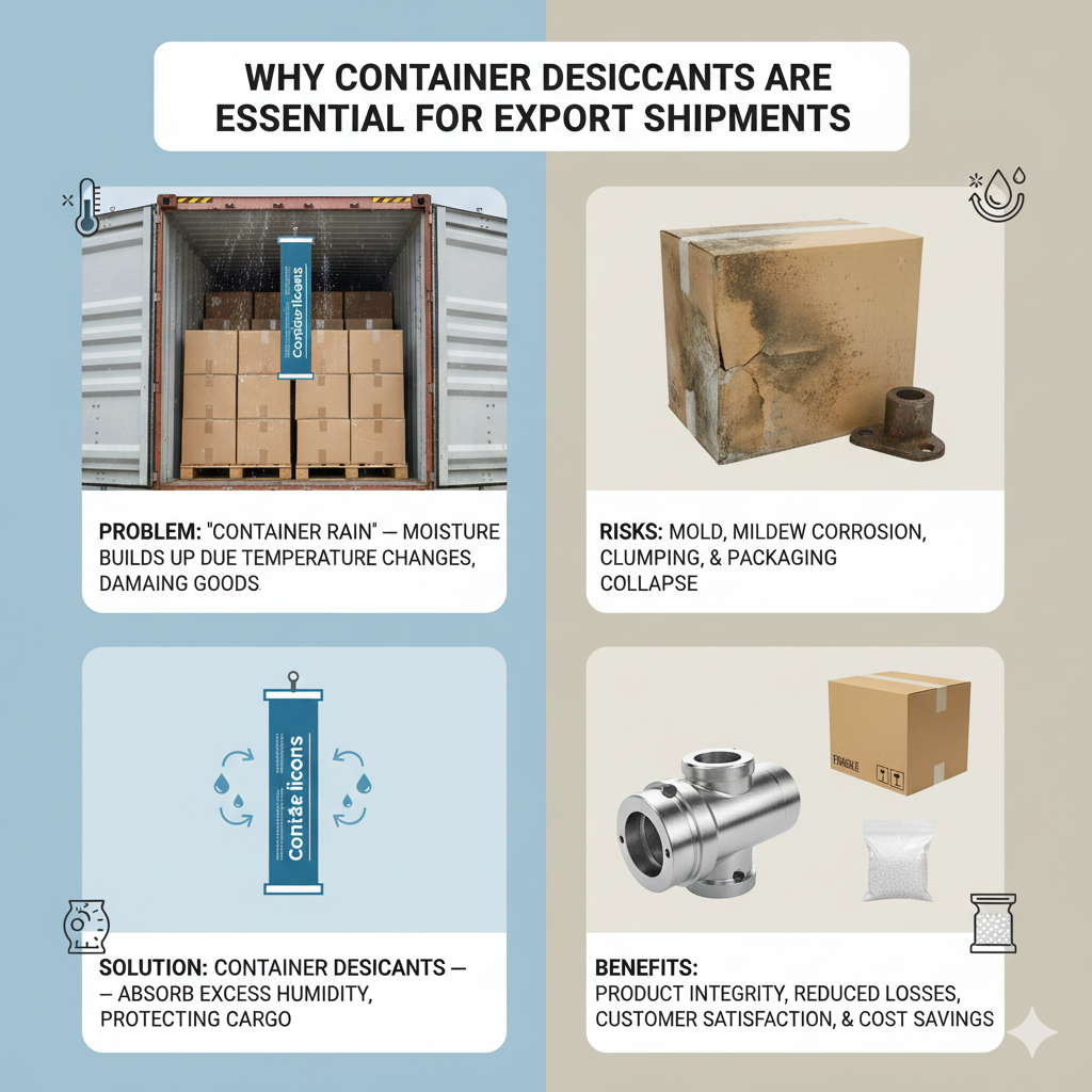 Why Container Desiccants Are Essential for Export Shipments